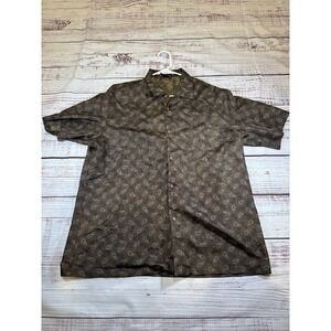 Vintage Triumph Of California Button Up Shirt Mens XL Geometric Disco